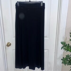 Zenana Outfitters Black Maxi A-Line Skirt